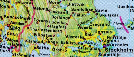  oversiktskart Sth - Oslo