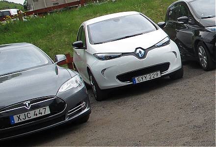 Svensk Tesla S och Zoe