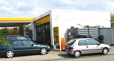 charging at a Shell station