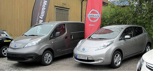 Nissan e-NV200 och Leaf