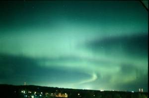 Northern lights over Stockholm