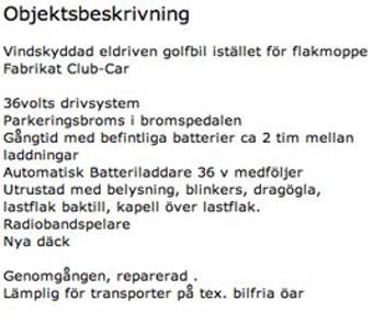 objektbeskrivning