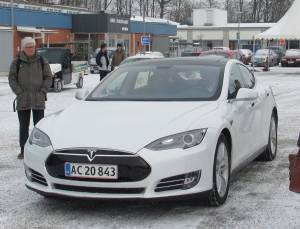 Tesla S hos IKEA i lmhult 2013